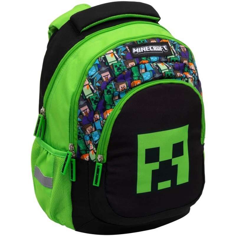 Školský batoh Minecraft - Trojkomorový pre fanúšikov hry